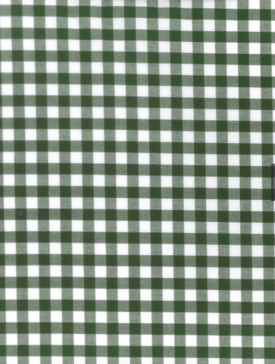 Bottle green Gingham Scrunchie