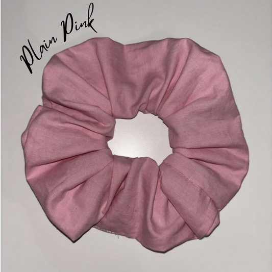 Plain pale pink Scrunchie