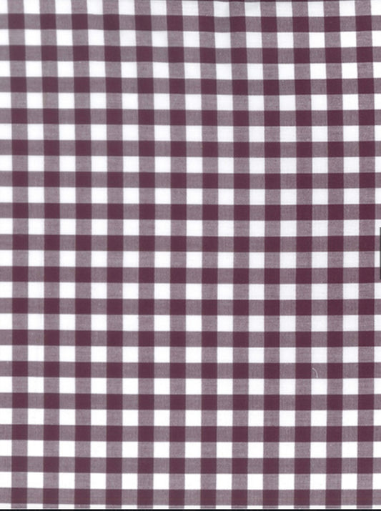 Plum Gingham Scrunchie